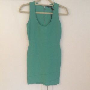 Turquoise bodycon dress